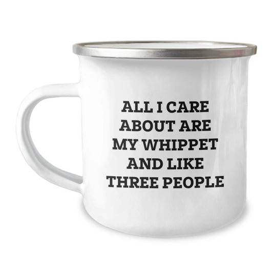 Whippet Dog Lover Gifts from Family and Friends for Birthday - Funny Camping Mug - Image 1