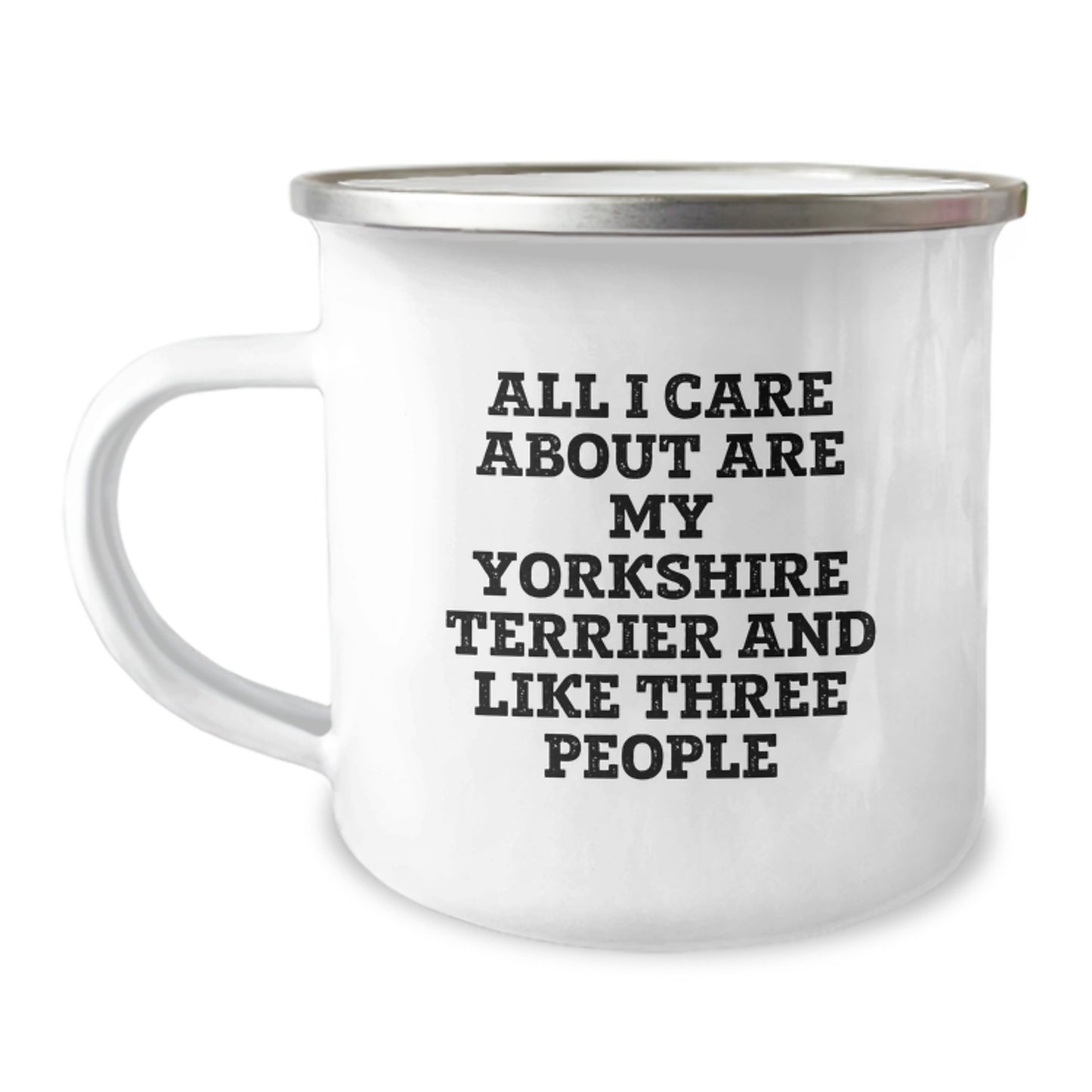 Funny Yorkshire Terrier Dog Lovers Gifts from Family Friends for Birthday Camping Mug - Image 1