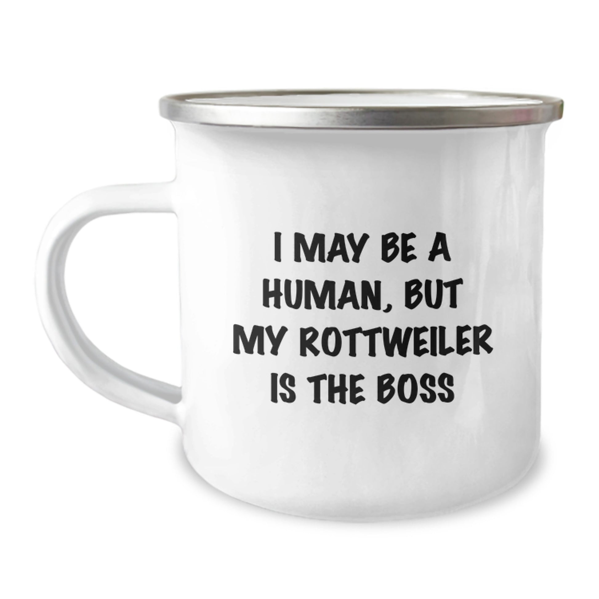 Funny Rottweiler Dog Gifts for Men, Unique Valentine's Camping Mug from Wife, Husband, Sweetheart, Girl friend, Funny Rottweiler Lover Quote - Image 1
