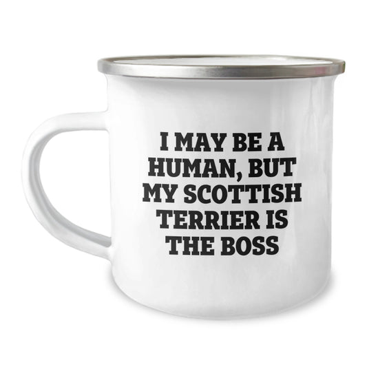 Funny Scottish Terrier Dog Camping Mugs Gifts from Men for Women Friends Family on Valentine's - Image 1