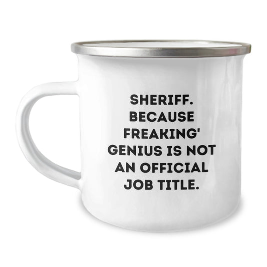 Funny Sheriff Gifts for Men Graduation Unique Camping Mugs from Friends and Family - Image 1
