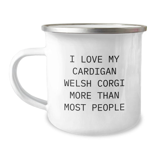 Funny Cardigan Welsh Corgi Dog Camping Mug Gifts from Friends for Birthday Unique - Image 1