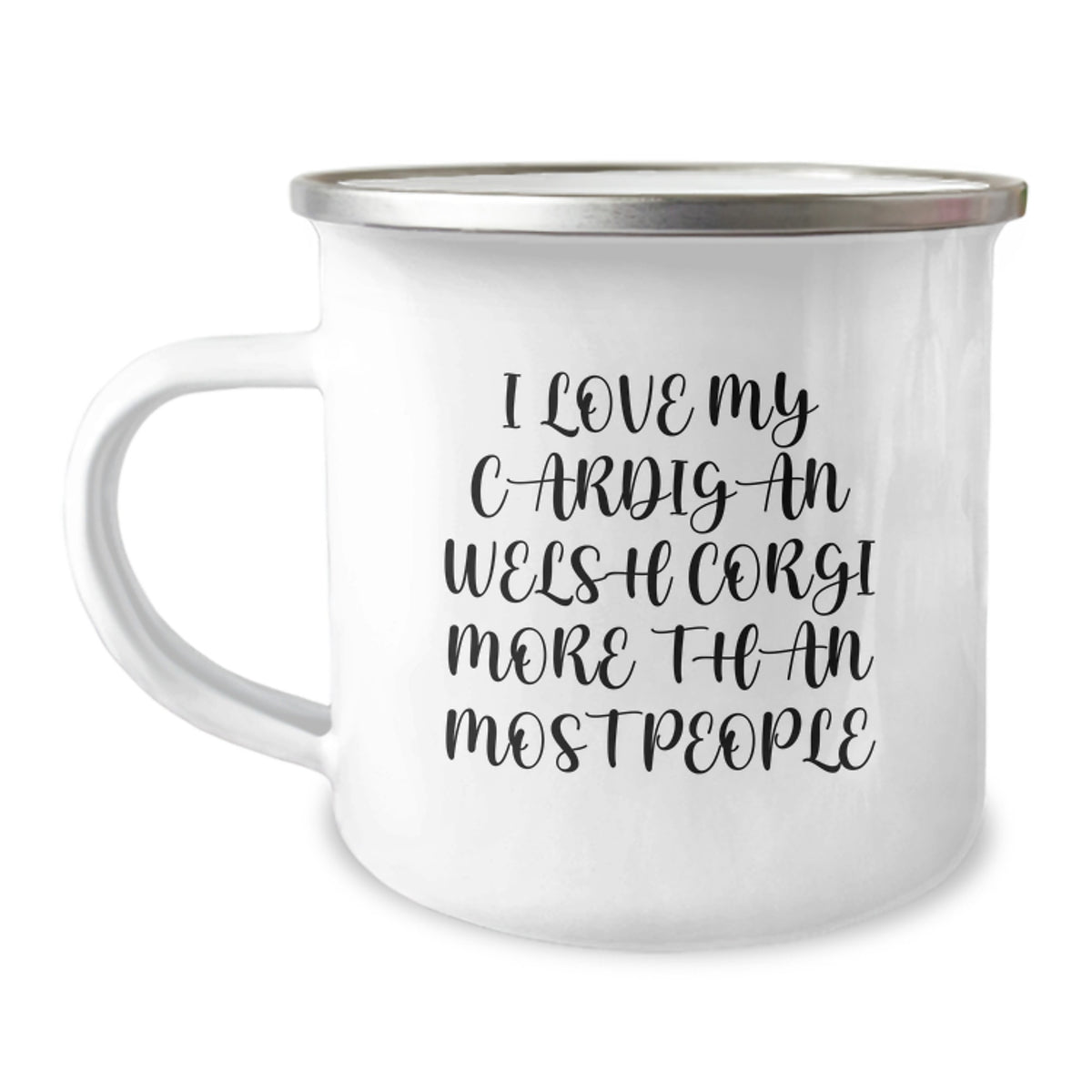 Funny Cardigan Welsh Corgi Dog Gifts for Birthday - Camping Mug from Friends - I Love My Cardigan Welsh Corgi More Than Most People - Image 1