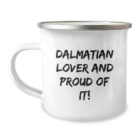 Dalmatian Dog Lover Funny Camping Mug Gifts from Men to Friends, Perfect for Birthday Unique Gifts - Image 1