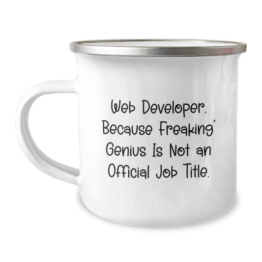 Funny Web Developer Gifts for Men from Coworkers - Web Developer Camping Mug - Gift Ideas for Graduation Unique Gifts - Image 1