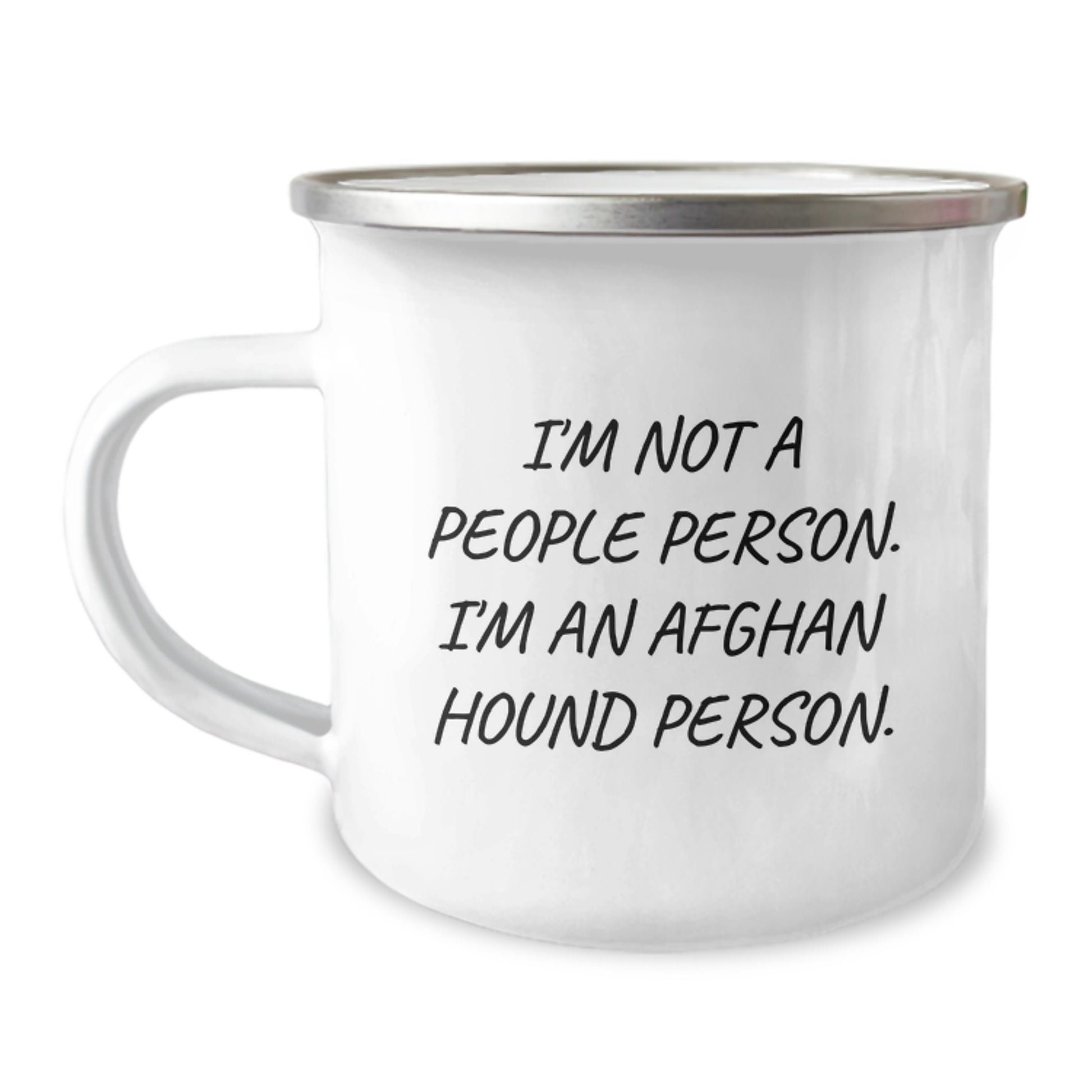 Funny Afghan Hound Dog Camping Mug Gifts for Afghan Hound Dog Lovers from Men Friends Family - Birthday Unique Afghan Hound Dog Mug - Image 1