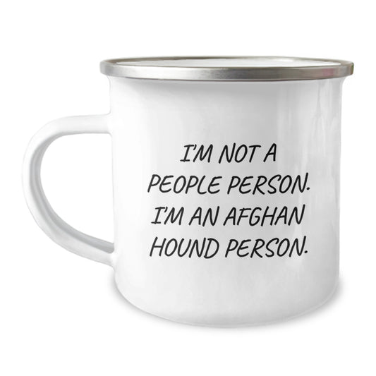 Funny Afghan Hound Dog Camping Mug Gifts for Afghan Hound Dog Lovers from Men Friends Family - Birthday Unique Afghan Hound Dog Mug - Image 1