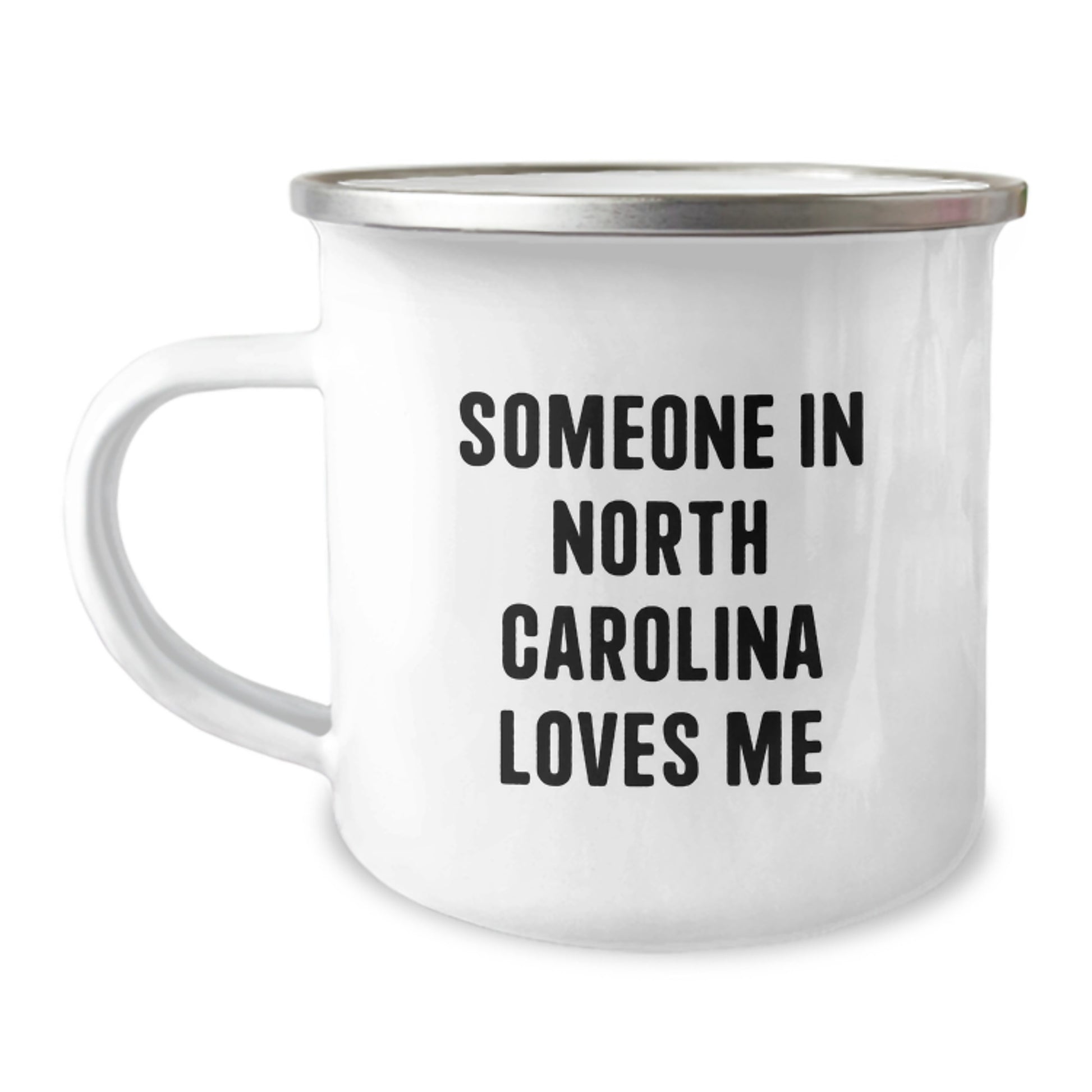 Someone in North Carolina Loves Me Funny Camping Mug, Gifts from Friends and Family, Birthday Unique Gifts for North Carolina Enthusiasts - Image 1