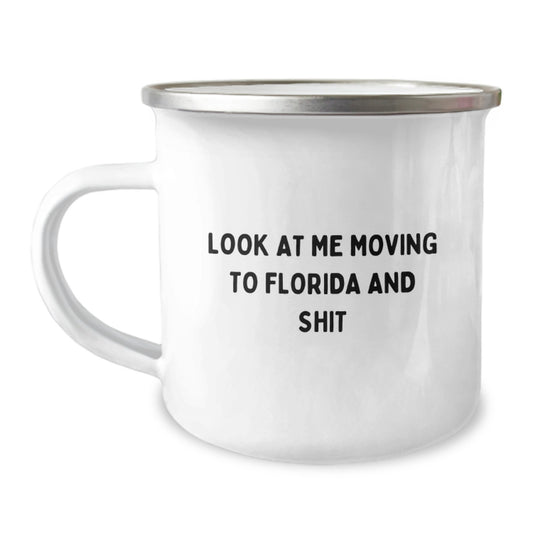 Funny Florida Camping Mug Gifts for Friends Moving to Sunshine State - Birthday Unique Gifts - Image 1