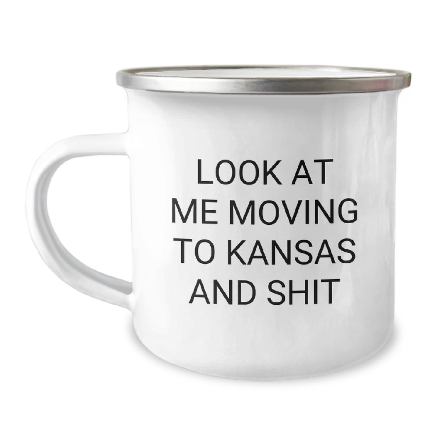 Kansas Camping Mug, Funny Gift for Friend Moving to Kansas, Birthday Unique Presents for Men from Kansas Enthusiast - Image 1