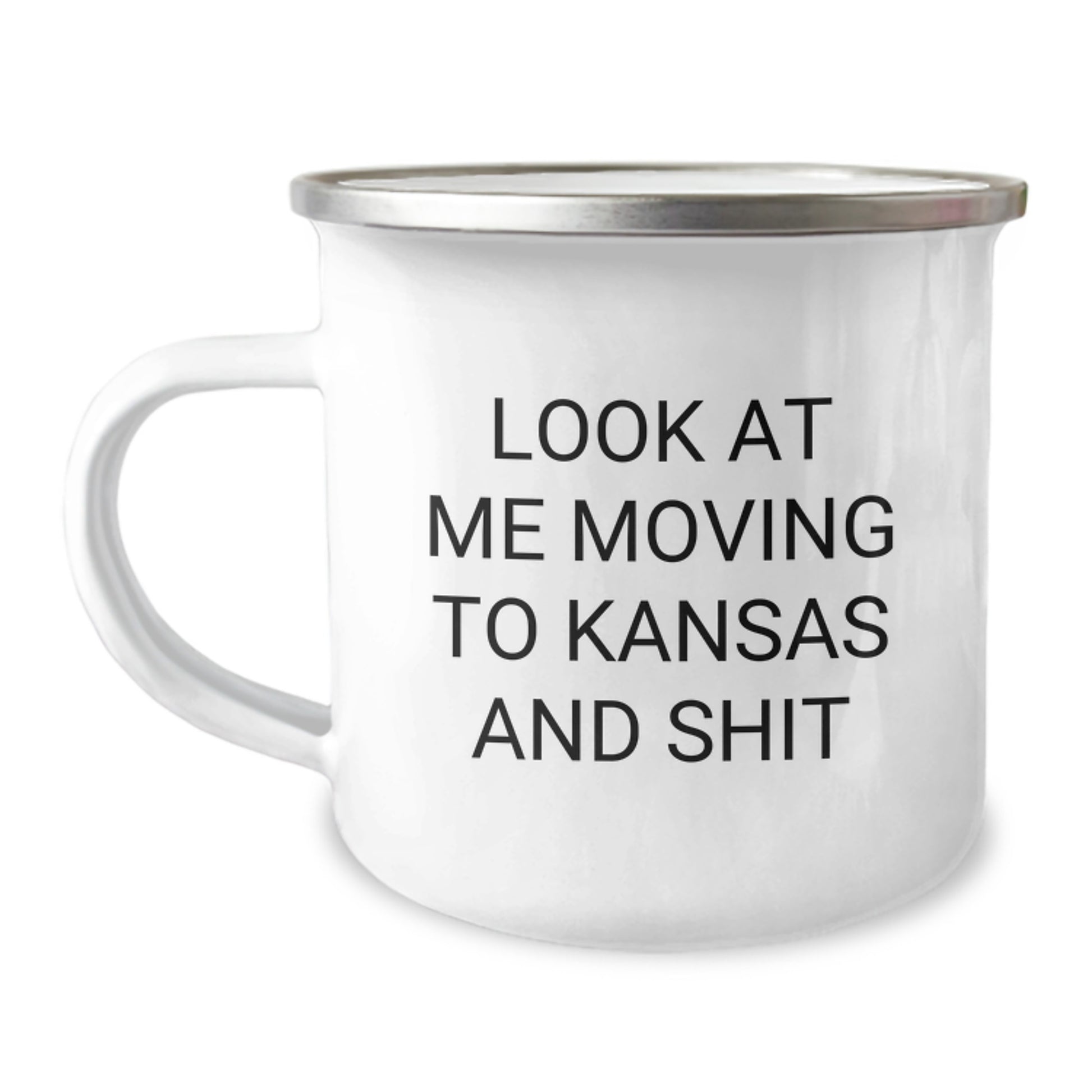 Kansas Camping Mug, Funny Gift for Friend Moving to Kansas, Birthday Unique Presents for Men from Kansas Enthusiast - Image 1