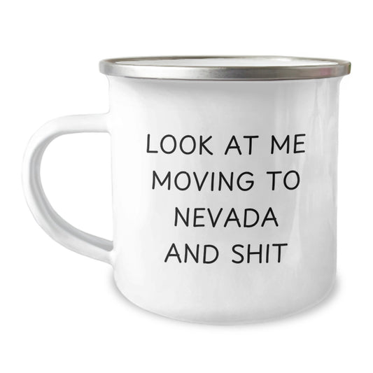 Funny Nevada Camping Mug Gifts for Friends Moving to Nevada, Birthday Unique Gifts from Friends to Family - Image 1