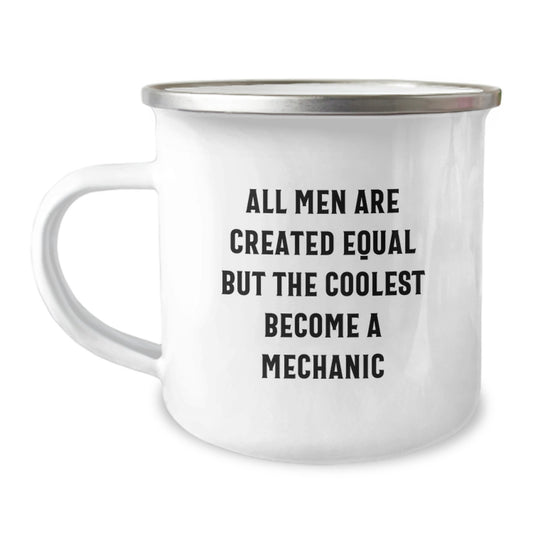Funny Mechanic Quotes Camping Mug Gifts for Mechanic Dad from Men on Mother's Day Unique Mechanic Coffee Mugs for Mechanic Enthusiasts - Image 1