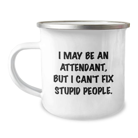 Funny Attendant Gifts from Men, Unique Mother's Day Unique Gifts for Attendant, Camping Mug for Attendant Humor - Image 1
