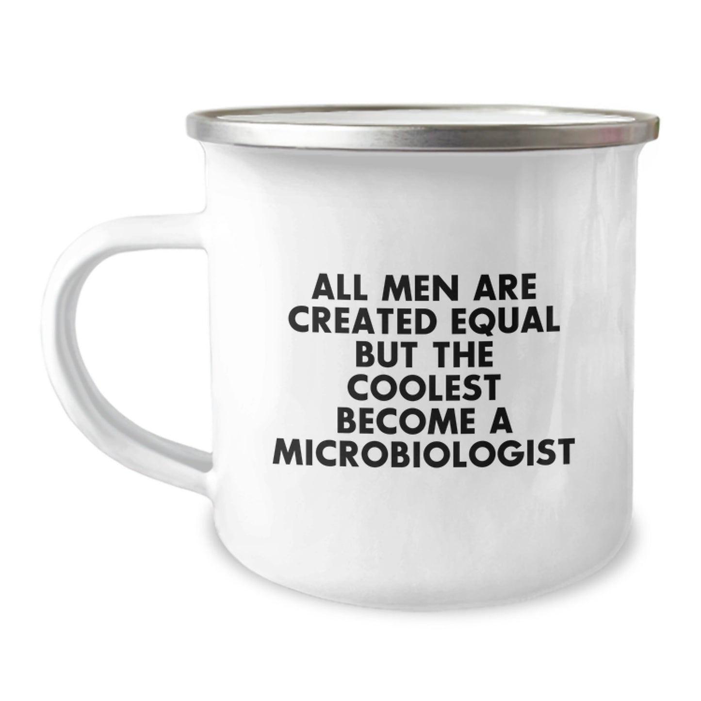 Funny Microbiologist Gifts for Men, All Men Are Created Equal But The Coolest Become A Microbiologist, Mother's Day Unique Gifts from Husband - Image 1