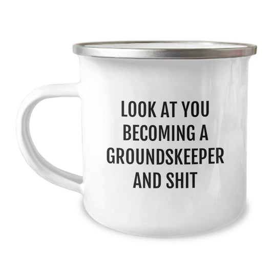 Funny groundskeeper Gifts from Men for Women groundskeeper on Mother's Day Unique Camping Mug - Image 1