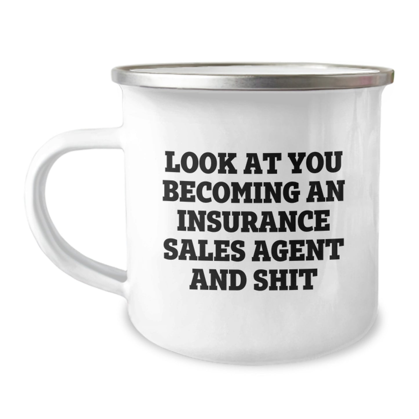 Insurance Sales Agent Graduation Unique Funny Camping Mug Gifts from Friends and Family - Image 1