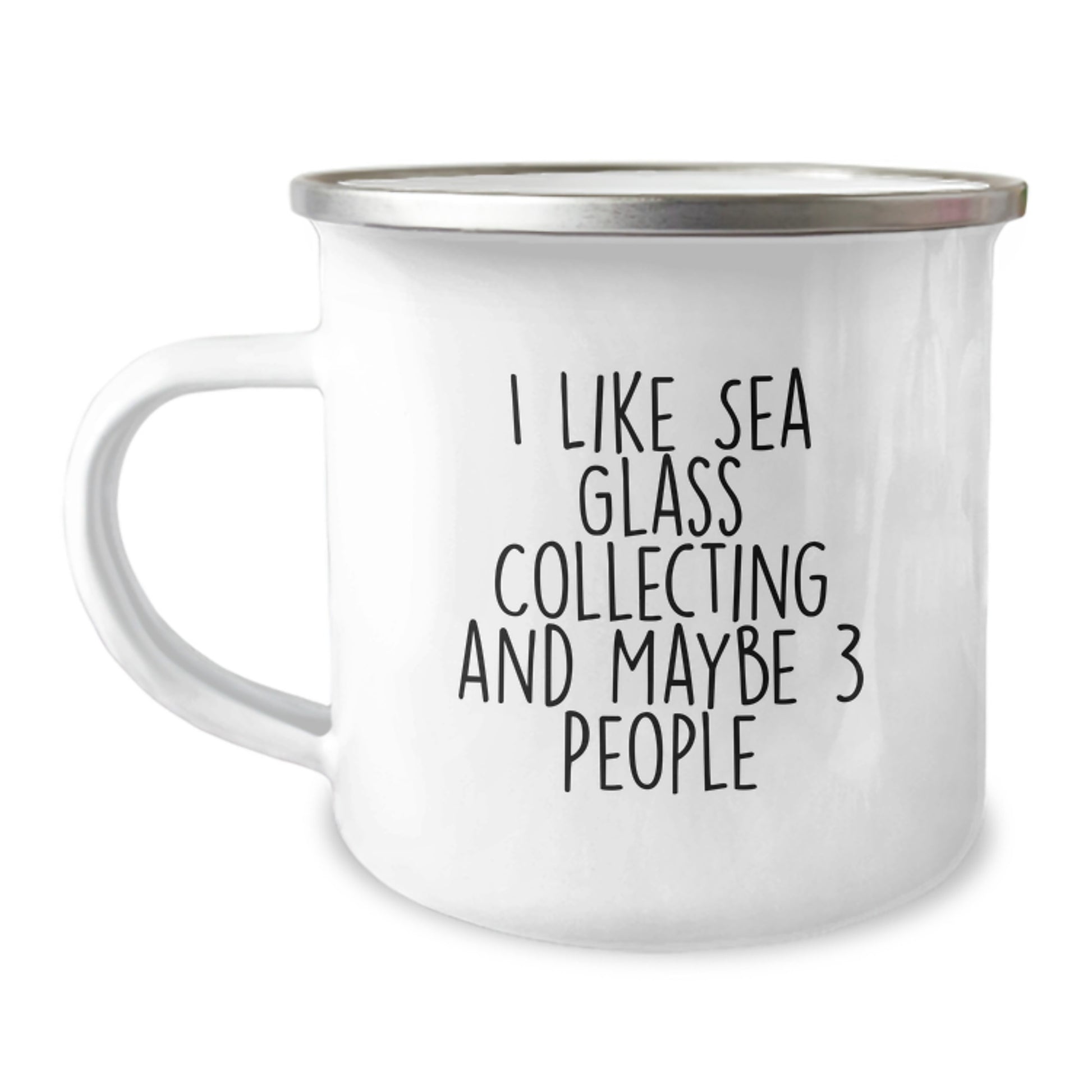 Funny Sea Glass Collecting Gifts for Friends, Unique Birthday Unique Gifts from Men, Funny Camping Mug for Sea Glass Collecting Enthusiasts - Image 1
