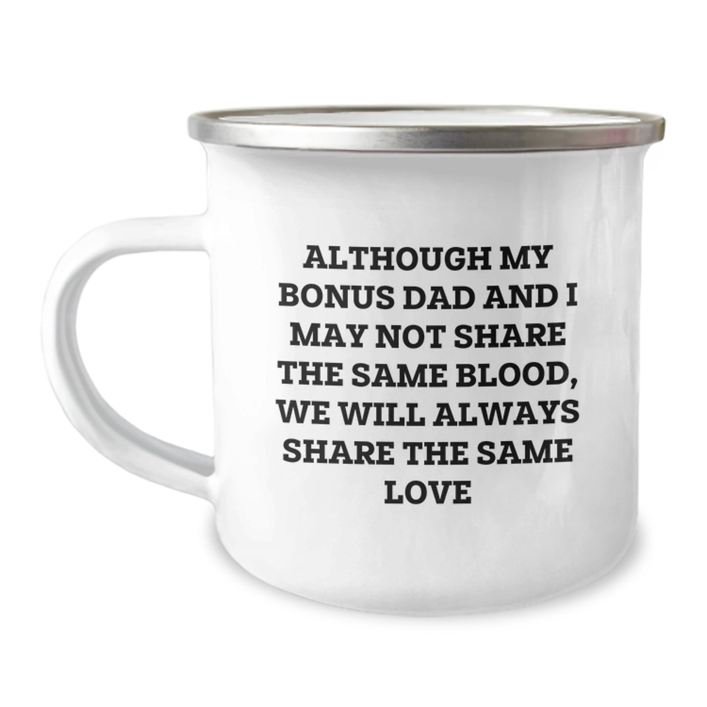 Funny Bonus Dad Gifts from Men, Unique Camping Mug for Bonus Dad, Inspirational Quote for Mother's Day - Image 1