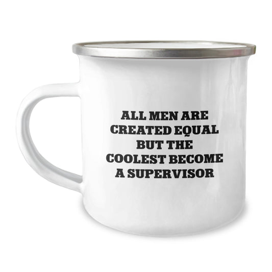 Funny Supervisor Gifts from Family, Unique Camping Mug for Supervisor, Ideal Gift for Father's Day - Image 1