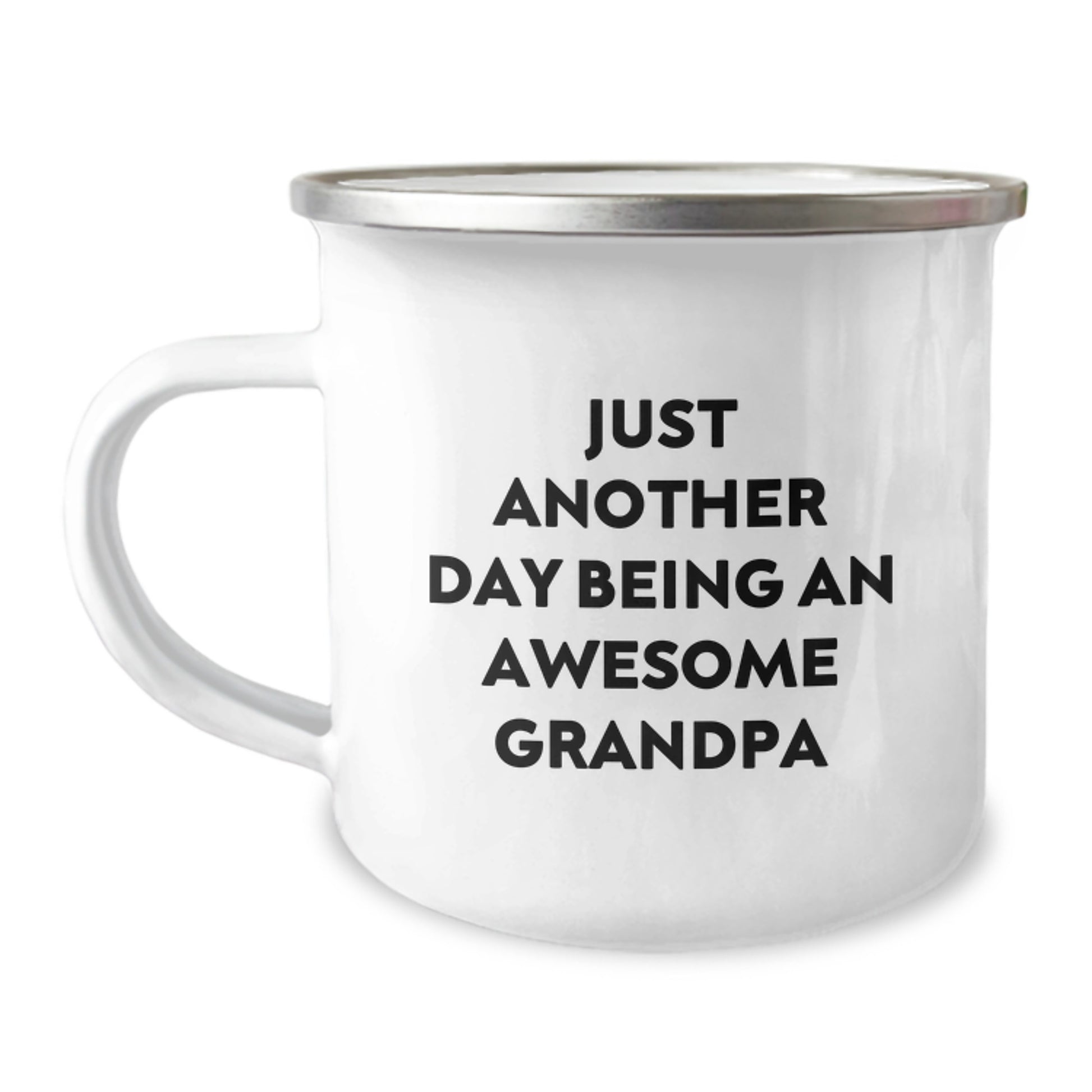 Grandpa Gifts, Funny Camping Mug for Men, Just Another Day Being An Awesome Grandpa, Gifts from Family, Gifts for Grandpa - Image 1