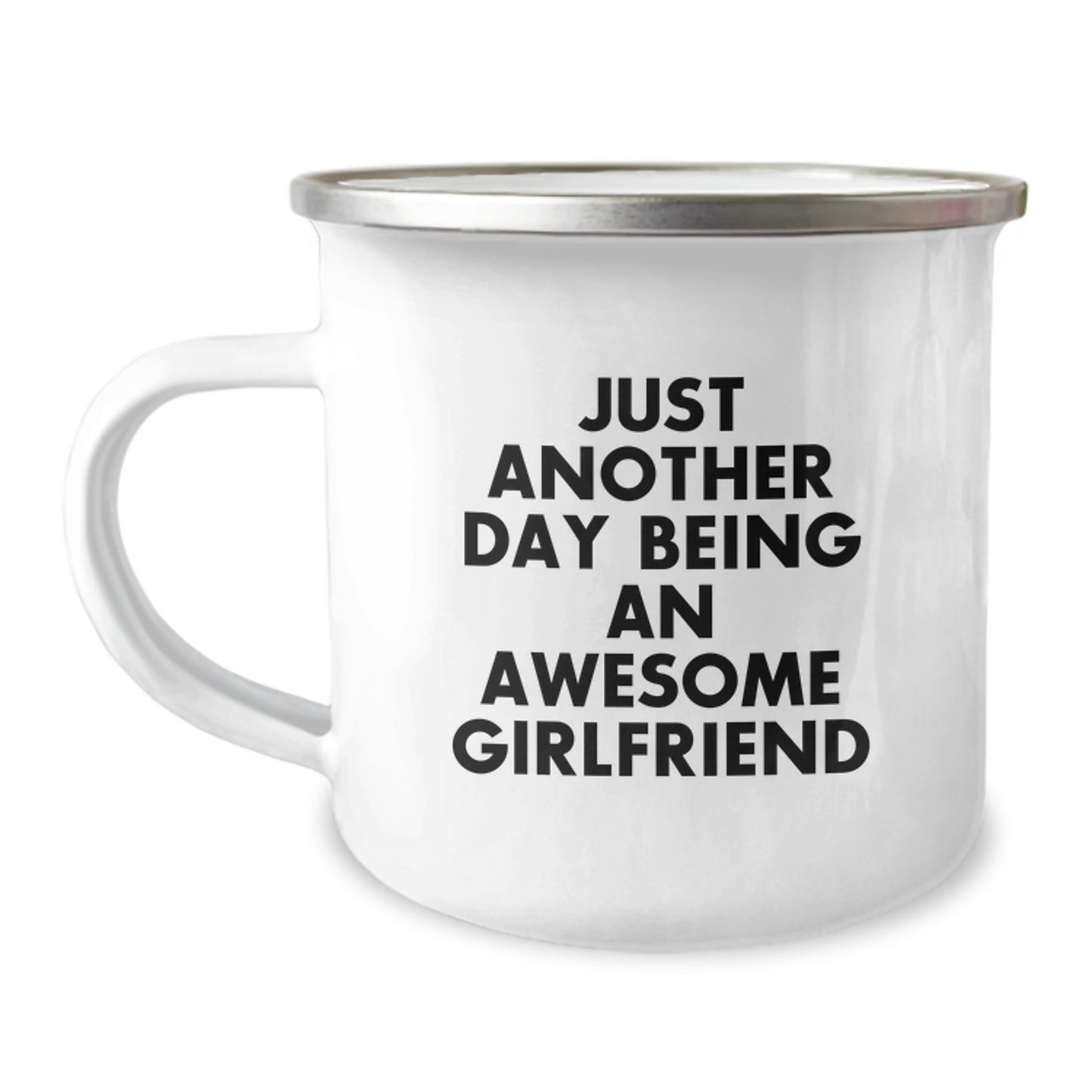 Funny Sweetheart Camping Mug Gifts from Men to Sweetheart - 'Just Another Day Being An Awesome Sweetheart' for Graduation Day - Image 1