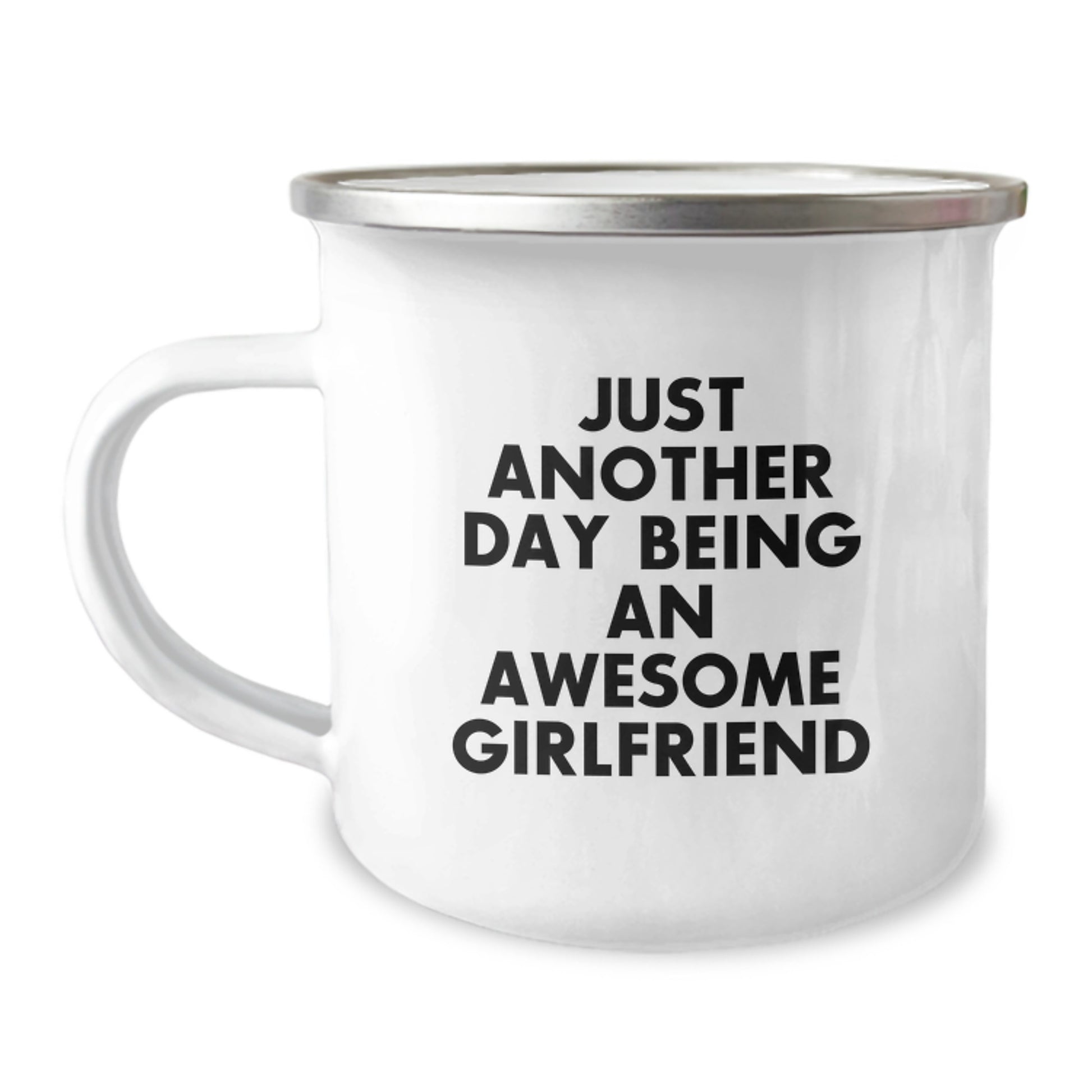 Funny Sweetheart Camping Mug Gifts from Men to Sweetheart - 'Just Another Day Being An Awesome Sweetheart' for Graduation Day - Image 1