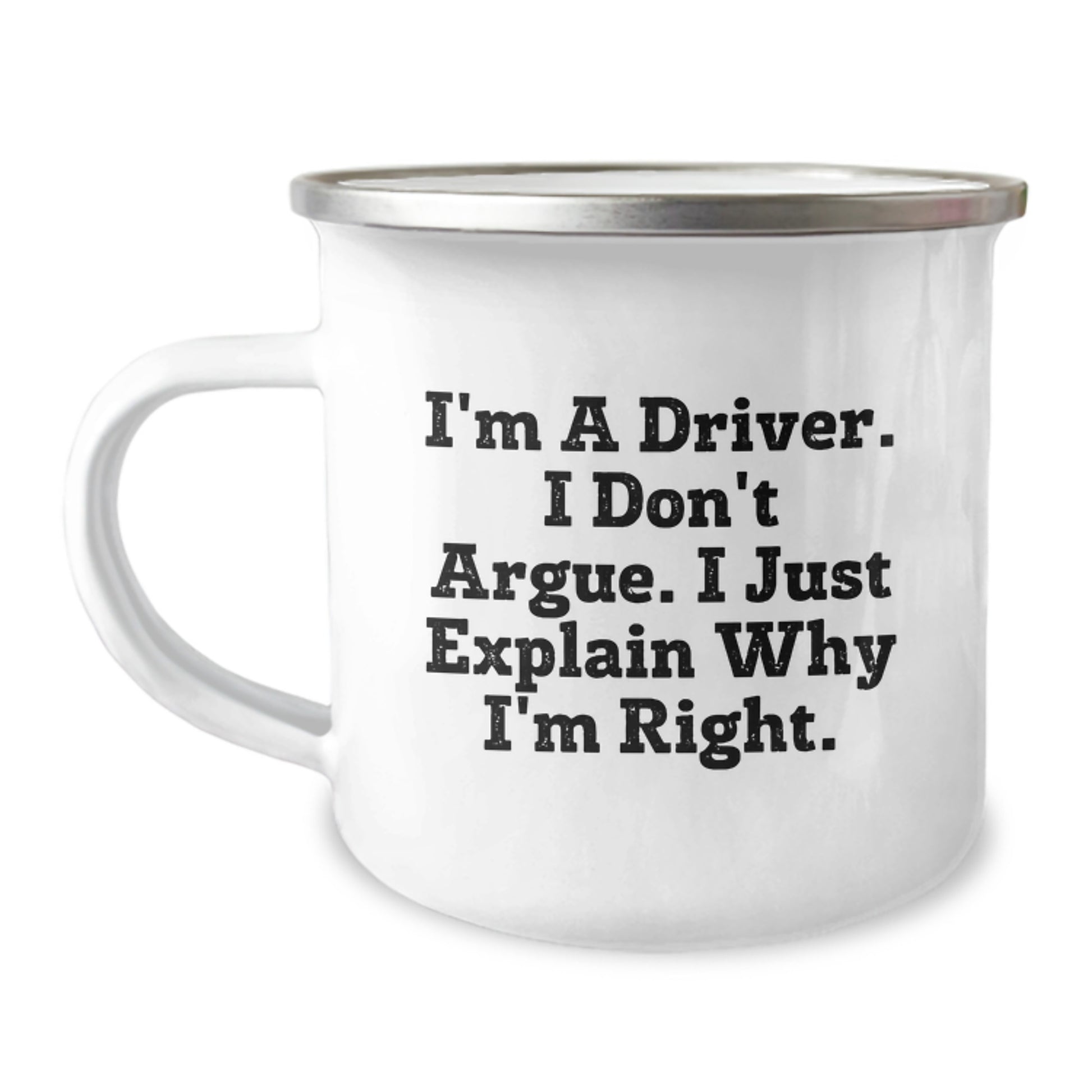 Fun Driver Gifts for Men, Funny Driver Camping Mug with Inspirational Quote for Mother's Day, Gift from Friends to Family - Image 1