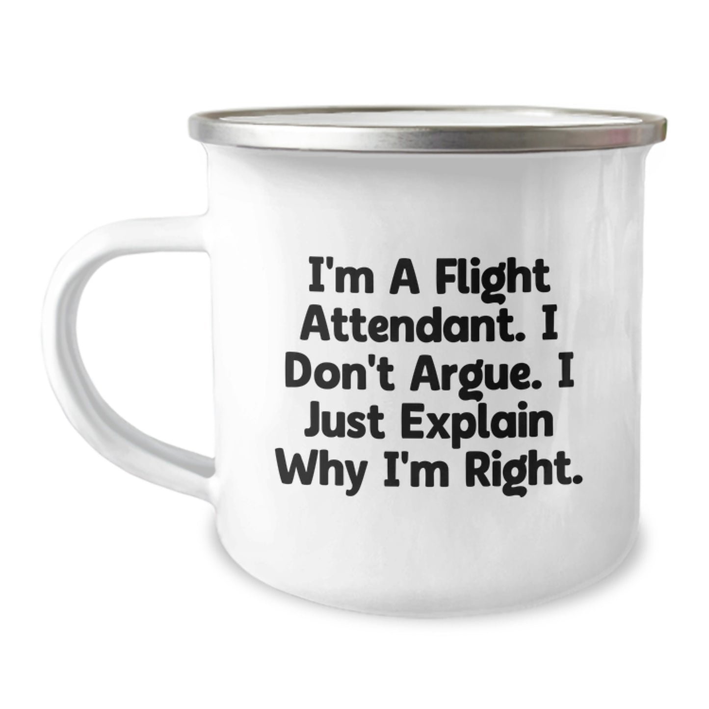 Flight Attendant Gifts, Funny Quote Camping Mug for Flight Attendants, Unique Mother's Day Unique Gifts from Men, Women, Friends, Family - Image 1