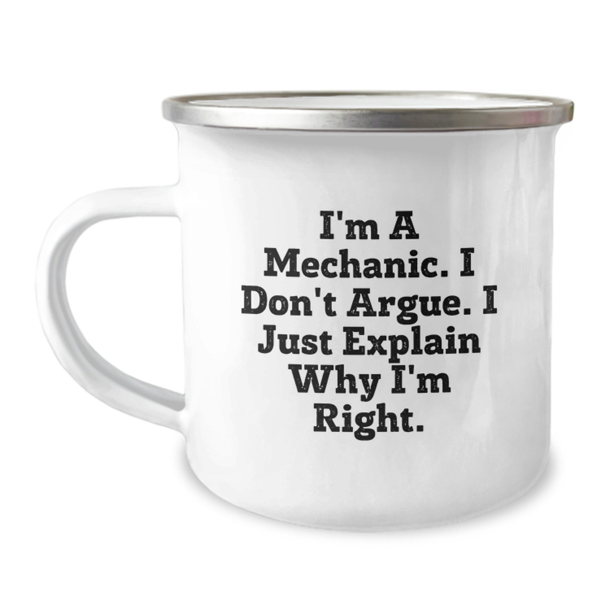 Funny Gifts from Friends to Mechanic Men, Camping Mug for Mechanic Graduation Unique Gifts, Inspirational Mechanic Quotes - Image 1