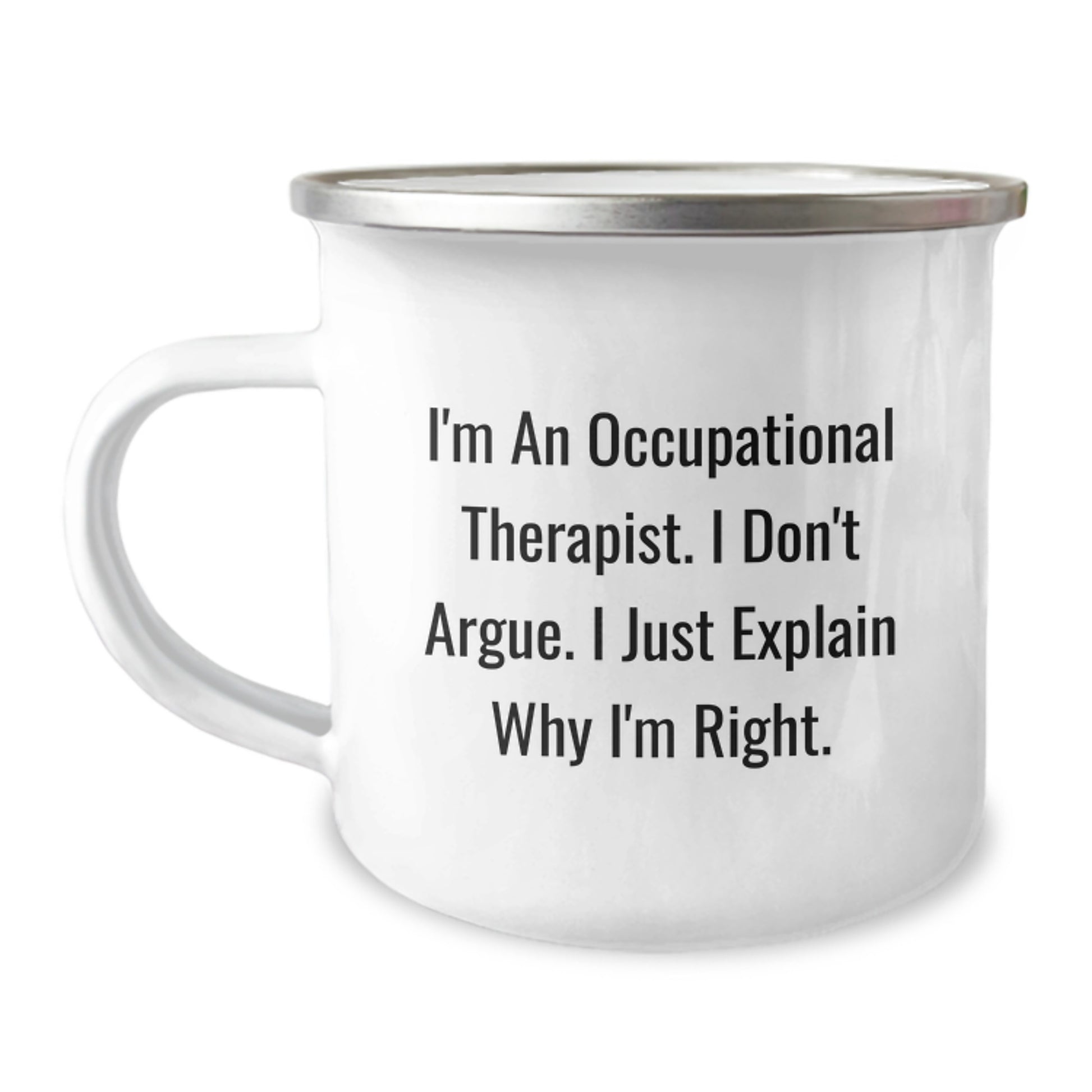 Funny Camping Mugs for Occupational Therapists, Gifts from Friends and Family for Graduation Unique Gifts, Camping Mug with Inspirational Quote - Image 1