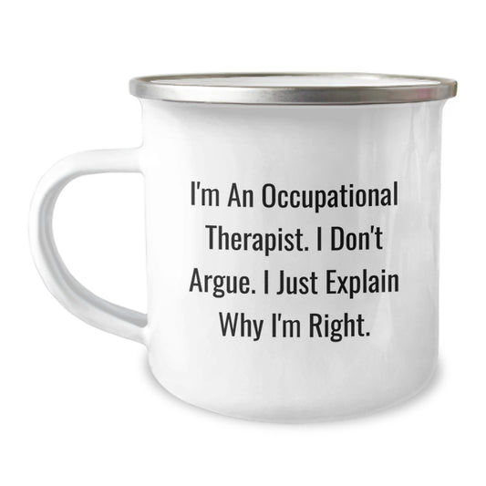 Funny Camping Mugs for Occupational Therapists, Gifts from Friends and Family for Graduation Unique Gifts, Camping Mug with Inspirational Quote - Image 1