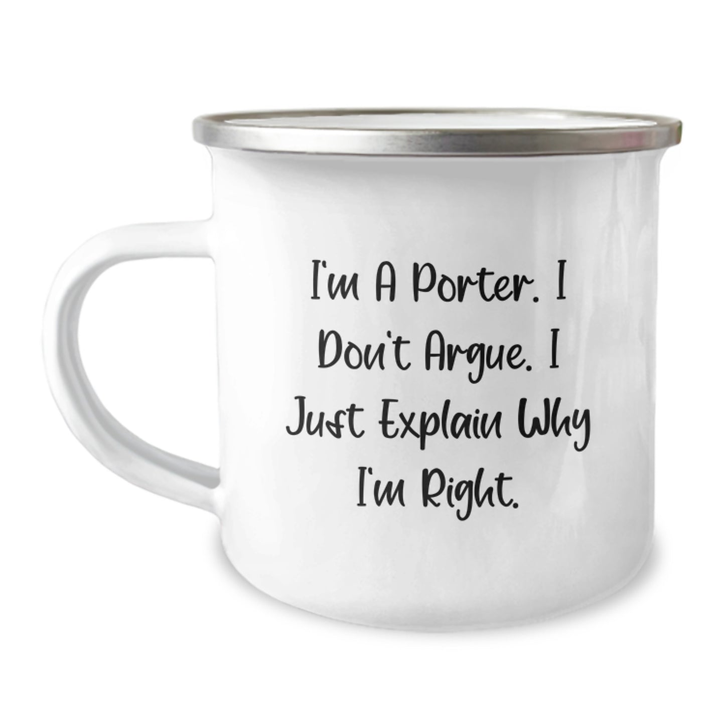 Funny Porter Gifts for Porters from Friends and Family - Camping Mug for Graduation Unique Gifts - Image 1