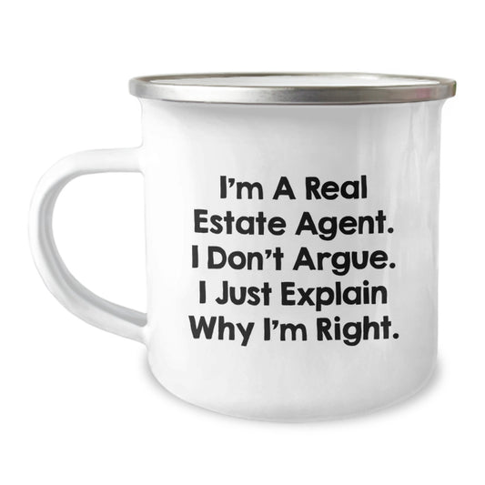 Real Estate Agent Funny Gifts from Men to Real Estate Agent Friends or Family - I'm A Real Estate Agent Mug for Graduation Unique Gifts - Image 1