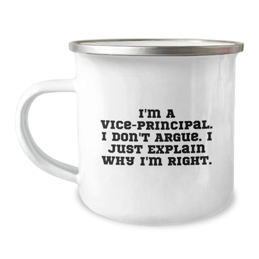Funny Vice-principal Gifts from Men - Vice-principal Camping Mug For Women - Mother's Day Unique Gifts - Image 1