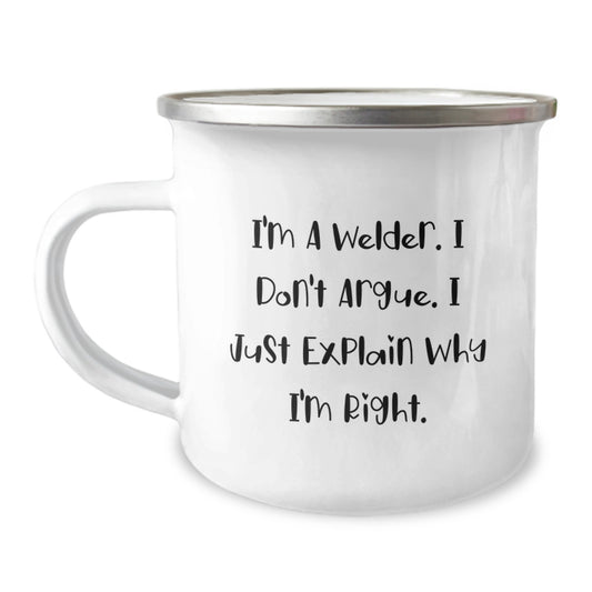 Funny Welder Gifts for Mom - Gifts from Husband, Daughter, or Son - Inspirational Mother's Day Camping Mug for Women - Image 1
