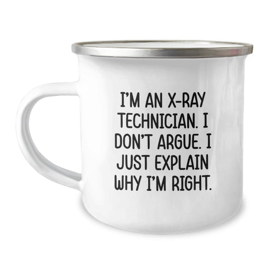 Funny X-Ray Technician Gifts from Men for X-Ray Technician Camping Mug Unique Mother's Day Unique Gifts - Image 1