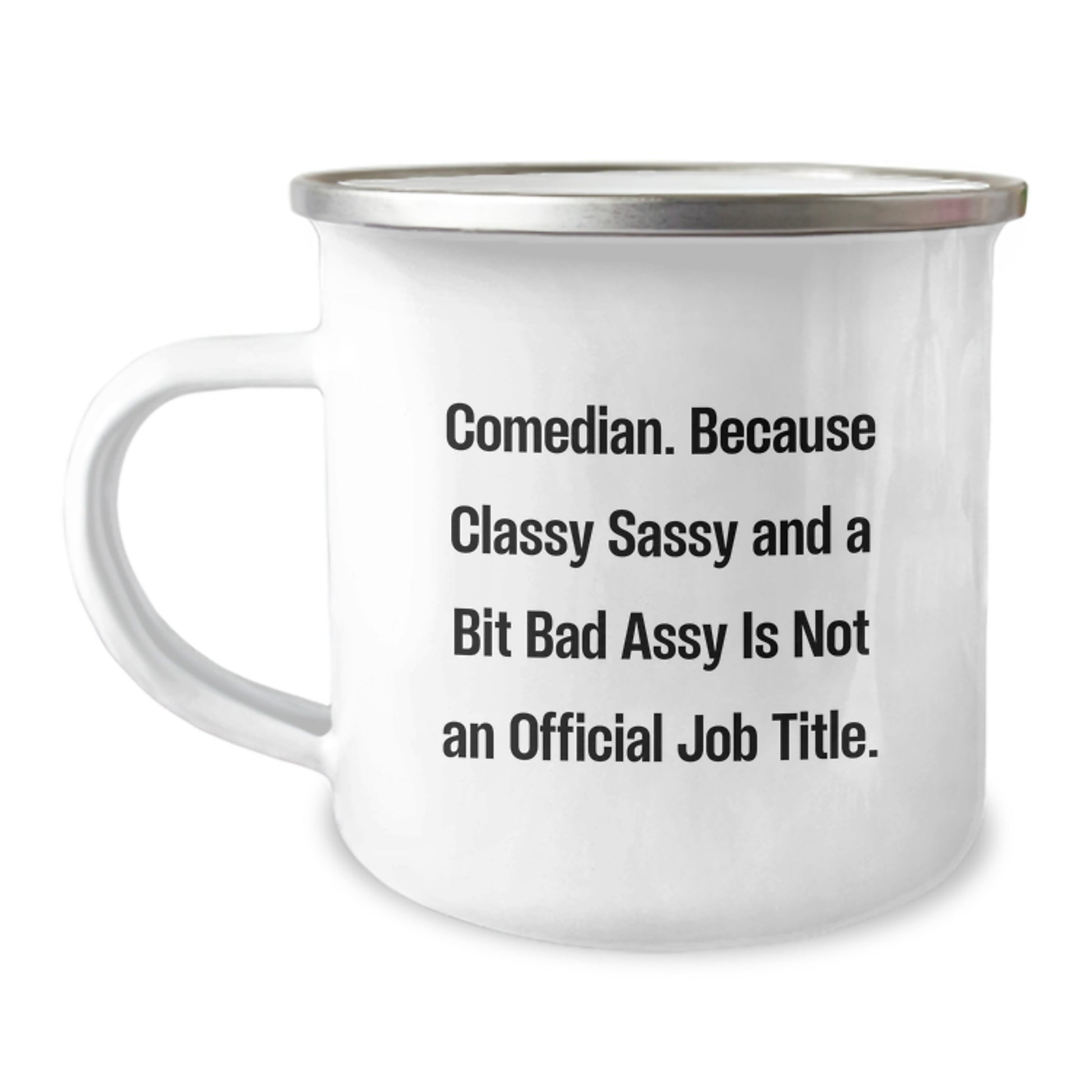 Comedian Gifts from Men to Best Comedian Friends on Graduation Unique Gifts Day - Funny Comedian Humor Camping Mug for Comedian Lover - Image 1