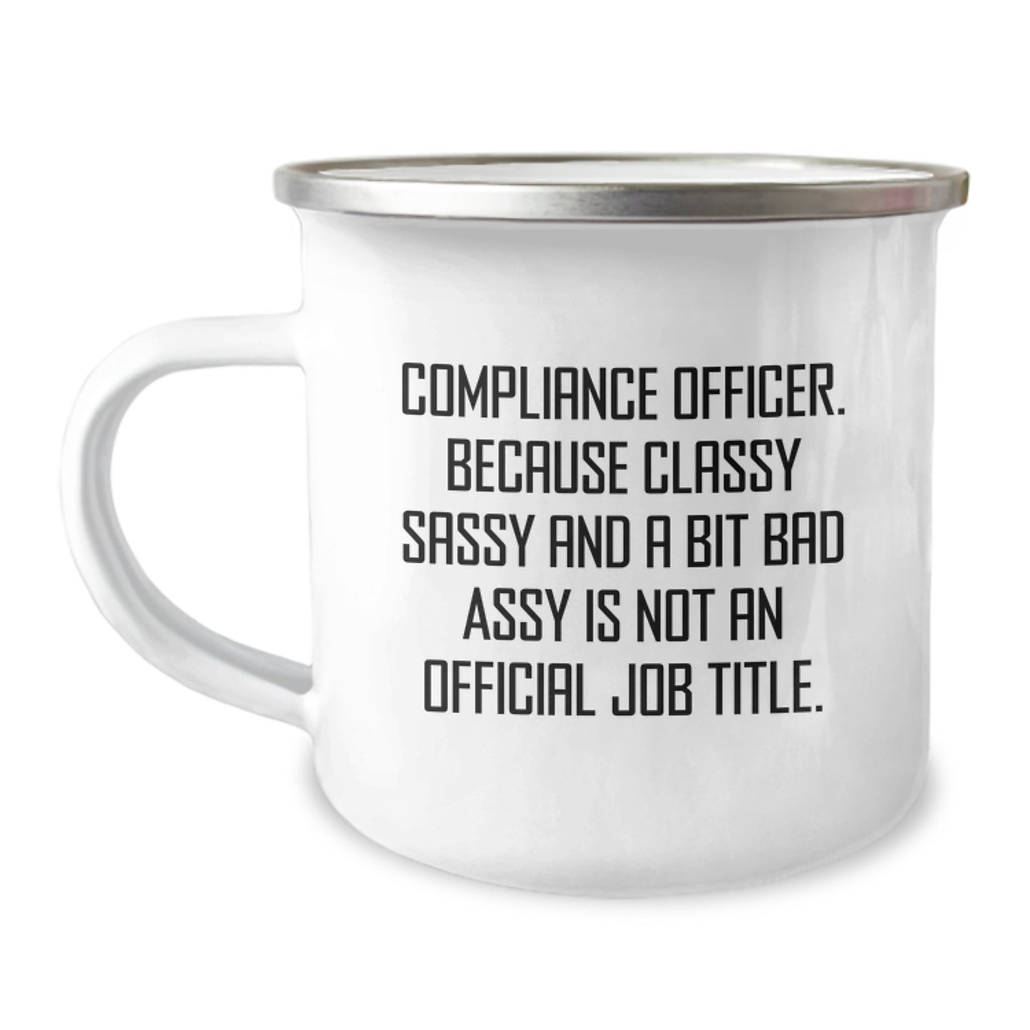 Compliance Officer Gifts from Friends, Funny Compliance Officer Camping Mug, Graduation Unique Gifts for Compliance Officer - Image 1