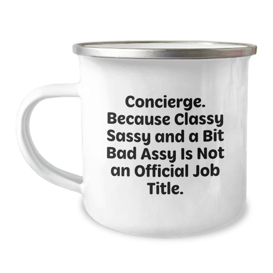 Unique Gifts for Concierge Friends from Family - Funny Camping Mug for Graduation - Image 1