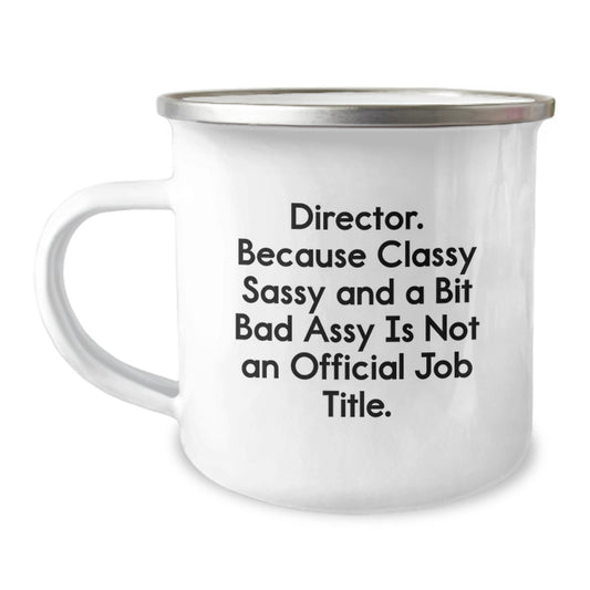 Funny Director Camping Mug Gifts from Friends for Men Graduation Unique - Image 1