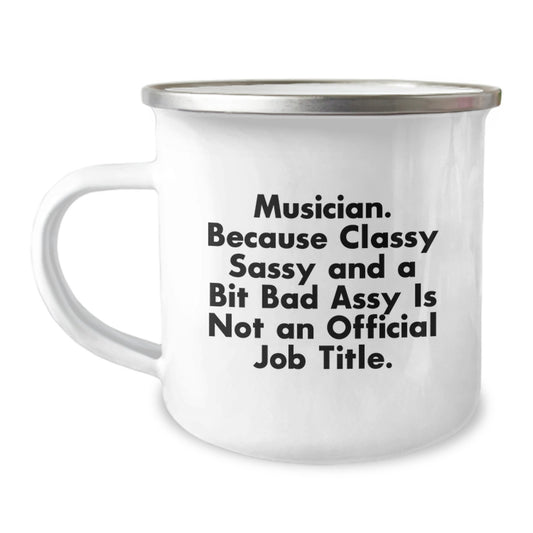 Funny Musician Gifts for Men Camping Mug - Unique Graduation Unique Gifts from Family for Musician Friends - Image 1
