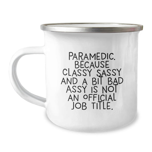 Rescue Worker Gifts from Friends - Funny Rescue Worker Inspired Graduation Unique Gifts for Rescue Worker Men - Camping Mug with Enamel Finish - Image 1