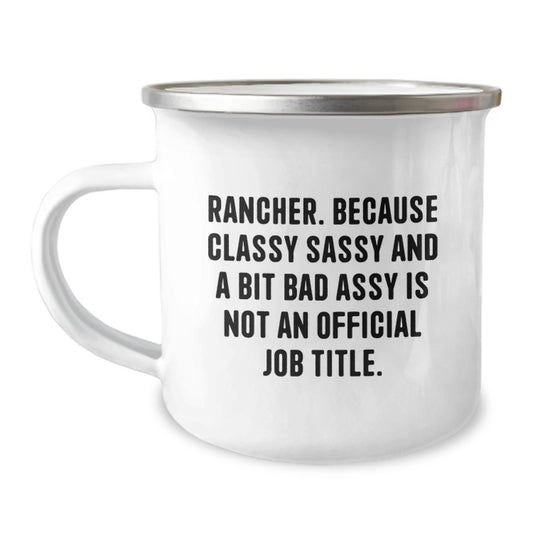 Rancher Gifts from Friends and Family - Funny Camping Mug, Valentine's Unique Presents for Men, Women, and Coworkers - Image 1