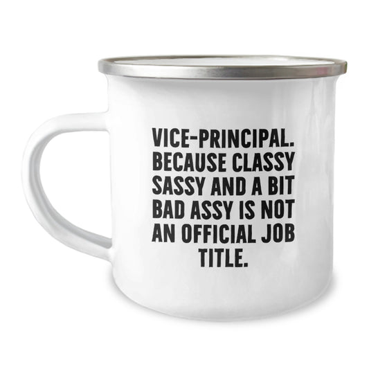 Funny Vice-Principal Gifts, Vice-Principal Valentine's Unique Mugs, Camping Mug for Vice-Principal Friends or Family - Image 1