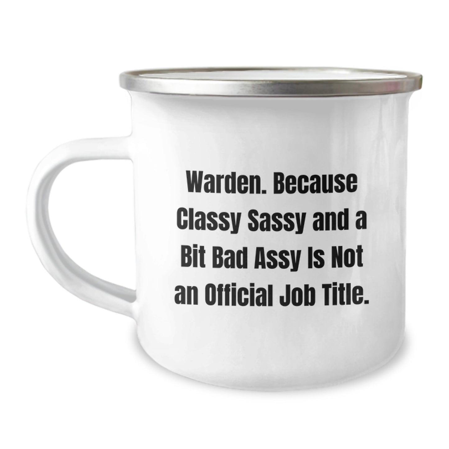 Warden Camping Mug, Funny Valentine's Gifts from Friends to Women, Unique Classy Sassy Warden Mug for Warden, Warden Lover Gifts - Image 1