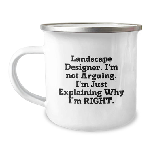 Funny Landscape Designer Gifts from Mom for Her, Mother's Day Unique Gifts for Landscape Designers, Camping Mug with Inspirational Quote - Image 1