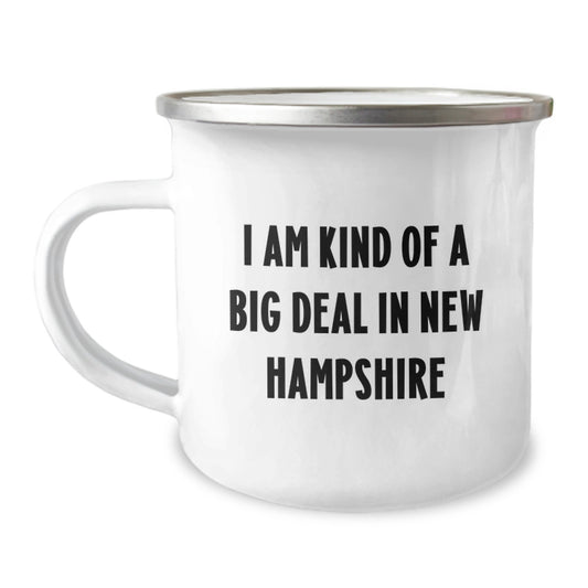 New Hampshire Gifts from Friends - Funny 'I Am Kind Of A Prime Selection In New Hampshire' Camping Mug - Image 1