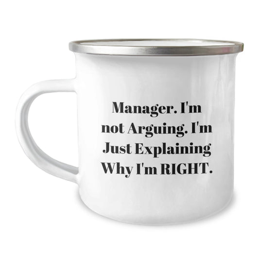 Funny Manager Gifts from Friends - Manager Camping Mug - Mother's Day Unique Gifts for Mom - Image 1
