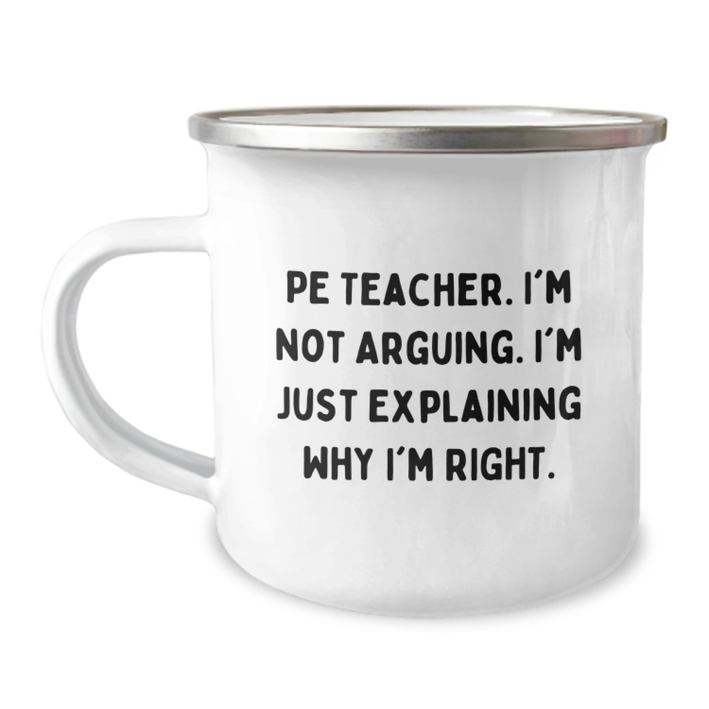 Funny PE Teacher Camping Mug Gifts from Friends for PE Teacher Graduation Unique - Image 1